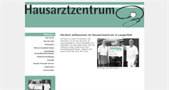 Desktop Screenshot of hausarztzentrum-langerfeld.de